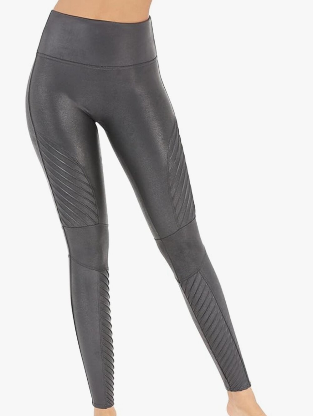 SPANX Faux Leather Moto Sculpting Leggings